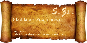 Stettner Zsuzsanna névjegykártya